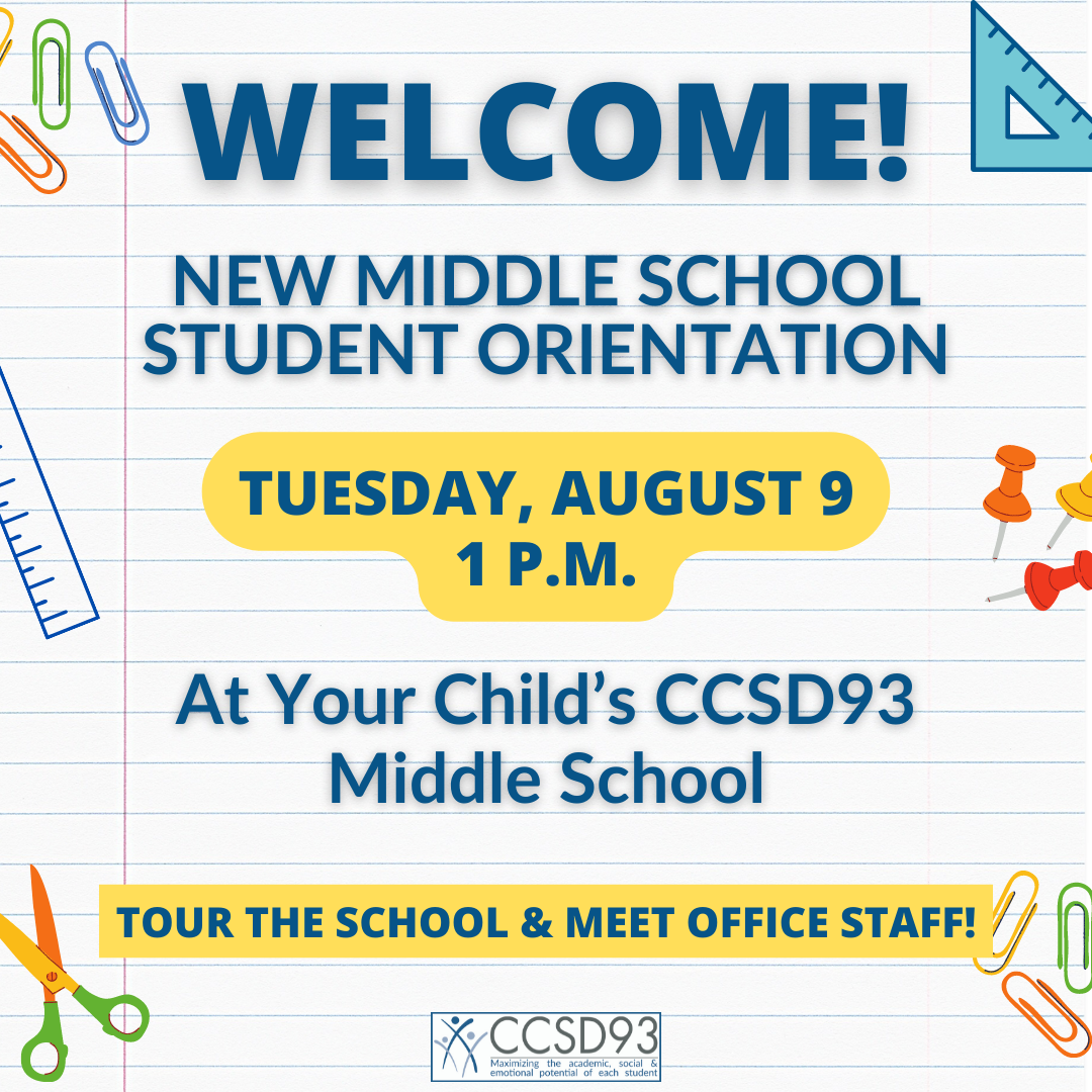 Registration / New Middle School Student Orientation 2022